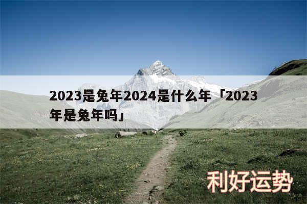 2024是兔年2024是什么年及2024年是兔年吗