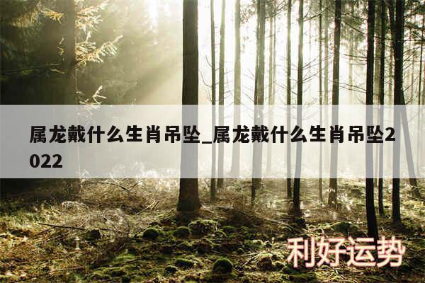 属龙戴什么生肖吊坠_属龙戴什么生肖吊坠2024