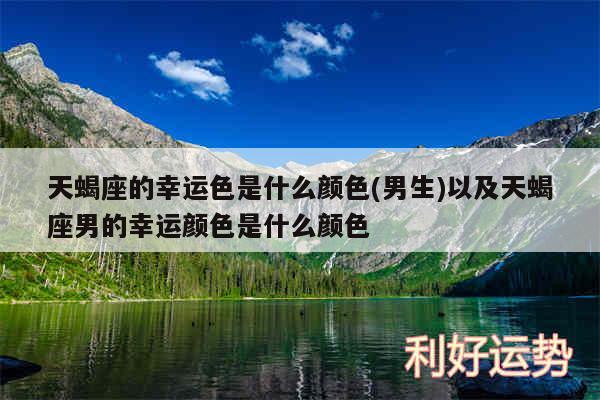 天蝎座的幸运色是什么颜色(男生)以及天蝎座男的幸运颜色是什么颜色