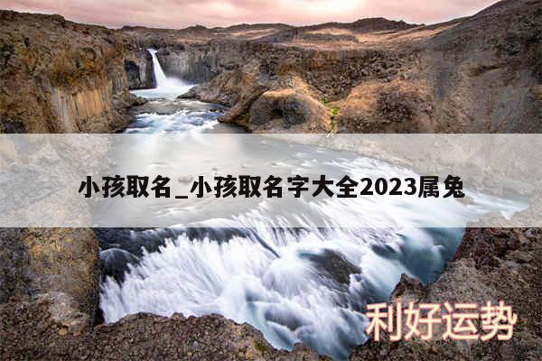 小孩取名_小孩取名字大全2024属兔