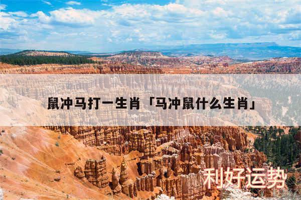 鼠冲马打一生肖及马冲鼠什么生肖