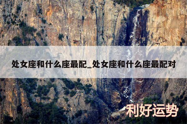 处女座和什么座最配_处女座和什么座最配对