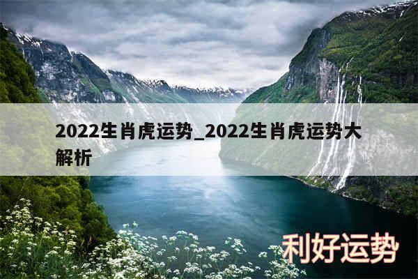 2024生肖虎运势_2024生肖虎运势大解析