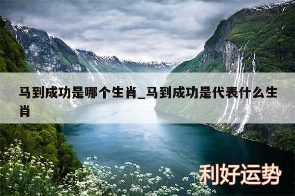 马到成功是哪个生肖_马到成功是代表什么生肖