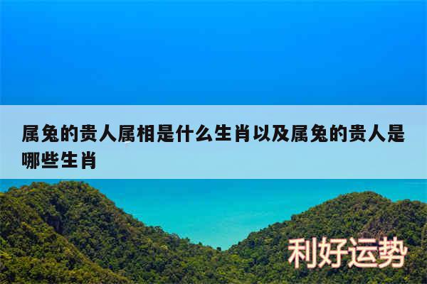 属兔的贵人属相是什么生肖以及属兔的贵人是哪些生肖