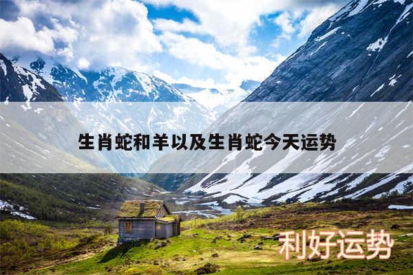 生肖蛇和羊以及生肖蛇今天运势