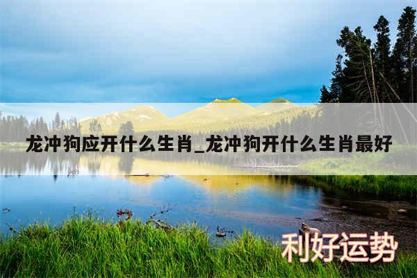 龙冲狗应开什么生肖_龙冲狗开什么生肖最好