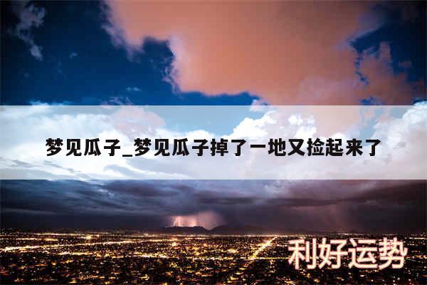 梦见瓜子_梦见瓜子掉了一地又捡起来了