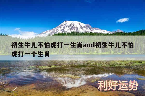 初生牛儿不怕虎打一生肖and初生牛儿不怕虎打一个生肖