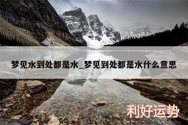 梦见水到处都是水_梦见到处都是水什么意思