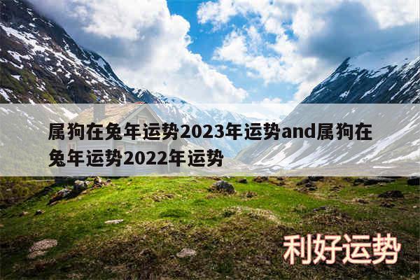 属狗在兔年运势2024年运势and属狗在兔年运势2024年运势