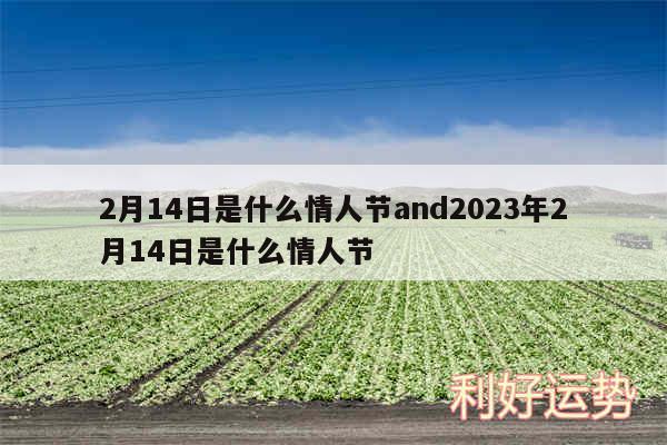 2月14日是什么情人节and2024年2月14日是什么情人节