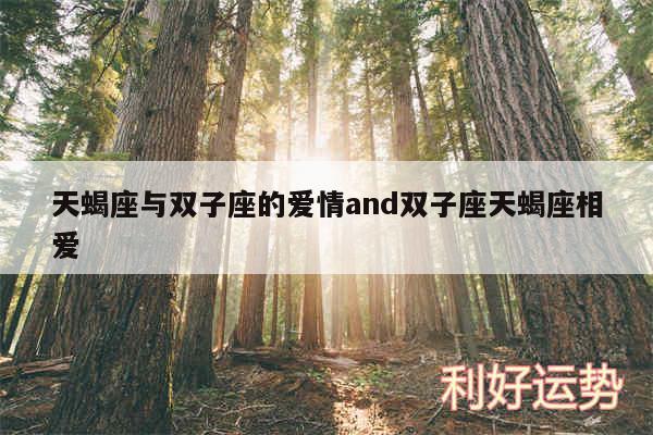 天蝎座与双子座的爱情and双子座天蝎座相爱