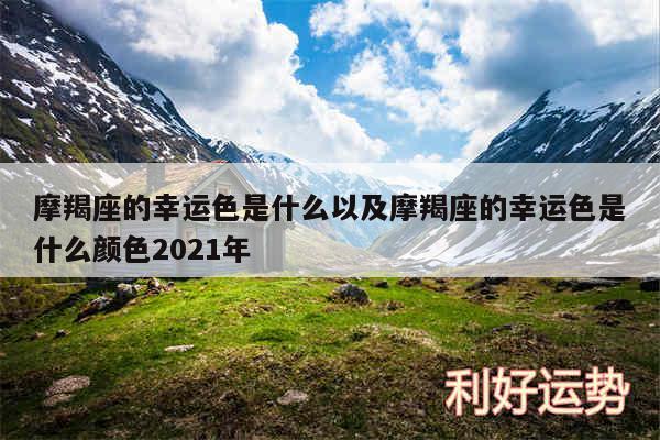 摩羯座的幸运色是什么以及摩羯座的幸运色是什么颜色2024年