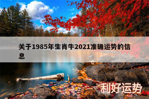 关于1985年生肖牛2024准确运势的信息