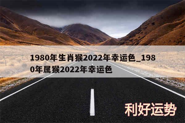 1980年生肖猴2024年幸运色_1980年属猴2024年幸运色