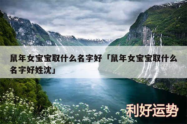 鼠年女宝宝取什么名字好及鼠年女宝宝取什么名字好姓沈