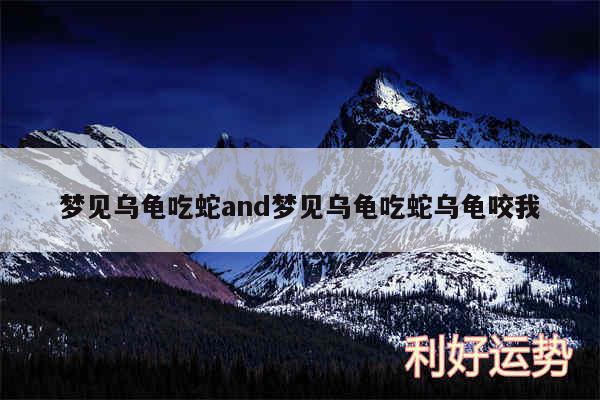 梦见乌龟吃蛇and梦见乌龟吃蛇乌龟咬我