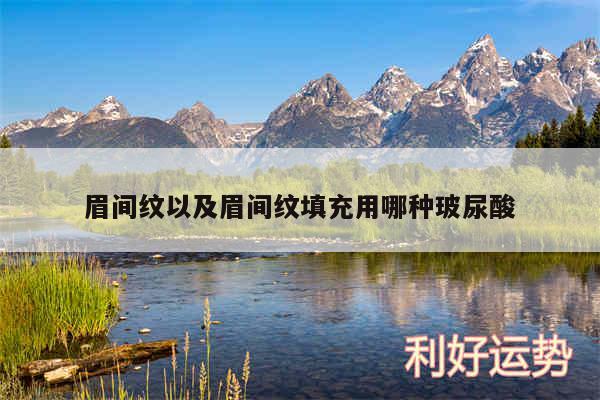 眉间纹以及眉间纹填充用哪种玻尿酸