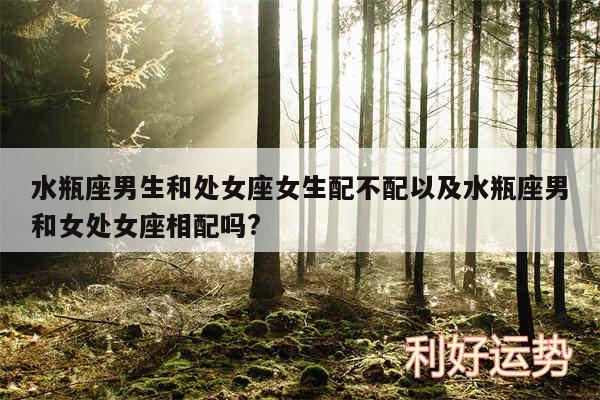 水瓶座男生和处女座女生配不配以及水瓶座男和女处女座相配吗?