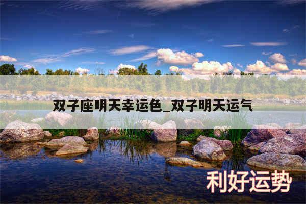 双子座明天幸运色_双子明天运气