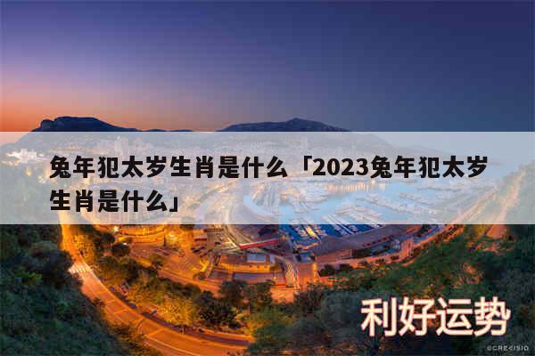 兔年犯太岁生肖是什么及2024兔年犯太岁生肖是什么