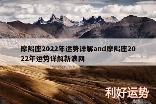 摩羯座2024年运势详解and摩羯座2024年运势详解新浪网