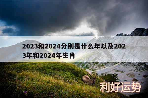 2024和2024分别是什么年以及2024年和2024年生肖