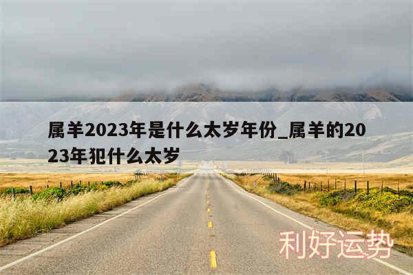 属羊2024年是什么太岁年份_属羊的2024年犯什么太岁