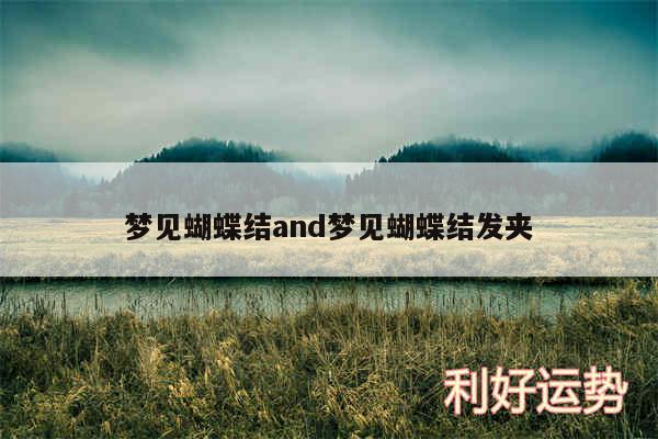 梦见蝴蝶结and梦见蝴蝶结发夹