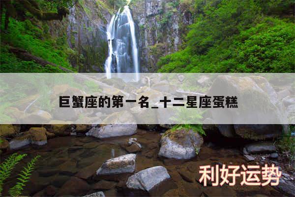 巨蟹座的第一名_十二星座蛋糕