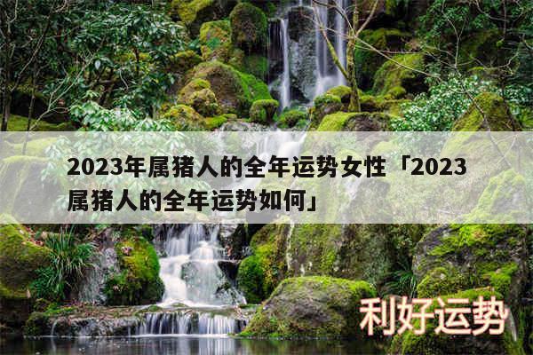 2024年属猪人的全年运势女性及2024属猪人的全年运势如何