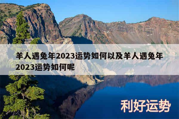 羊人遇兔年2024运势如何以及羊人遇兔年2024运势如何呢