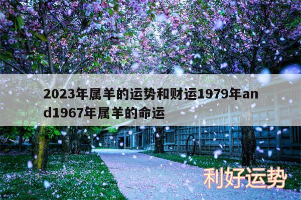 2024年属羊的运势和财运1979年and1967年属羊的命运