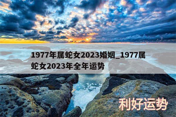 1977年属蛇女2024婚姻_1977属蛇女2024年全年运势