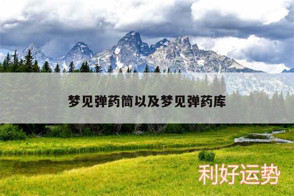 梦见弹药筒以及梦见弹药库