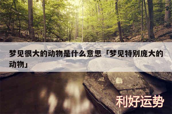 梦见很大的动物是什么意思及梦见特别庞大的动物