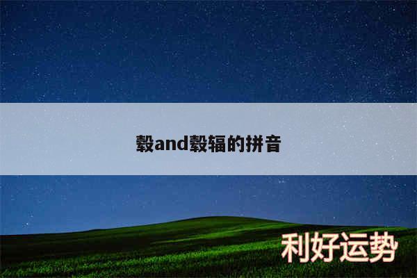 毂and毂辐的拼音