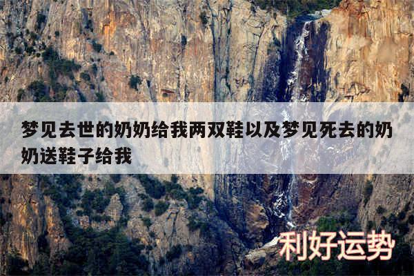 梦见去世的奶奶给我两双鞋以及梦见死去的奶奶送鞋子给我