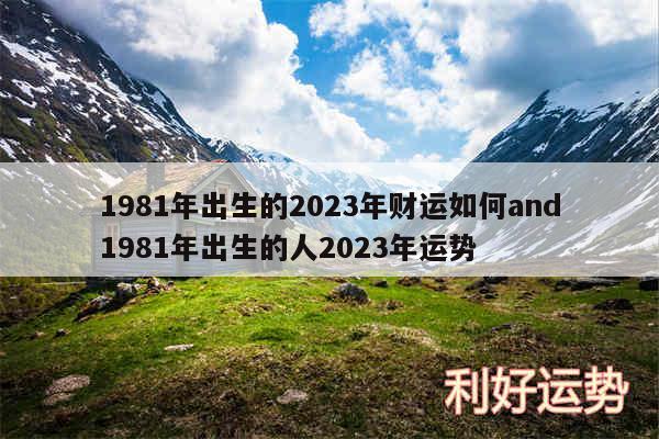 1981年出生的2024年财运如何and1981年出生的人2024年运势