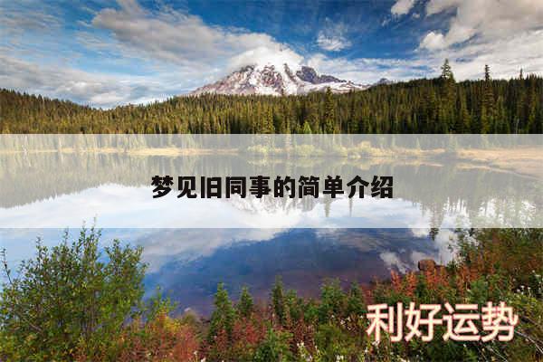 梦见旧同事的简单介绍