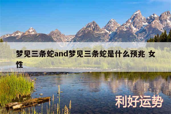 梦见三条蛇and梦见三条蛇是什么预兆 女性