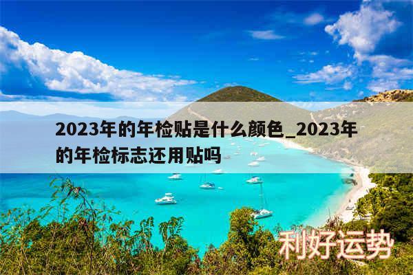 2024年的年检贴是什么颜色_2024年的年检标志还用贴吗