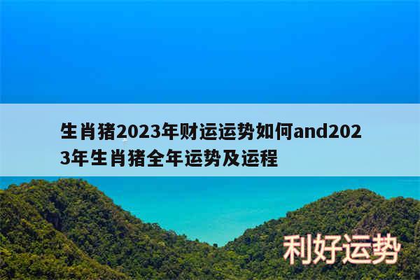 生肖猪2024年财运运势如何and2024年生肖猪全年运势及运程