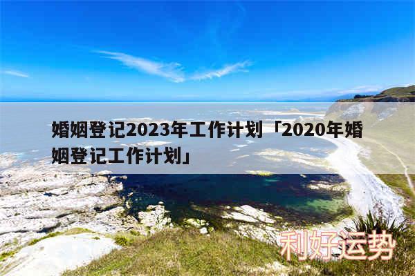 婚姻登记2024年工作计划及2020年婚姻登记工作计划