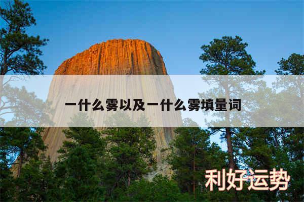 一什么雾以及一什么雾填量词