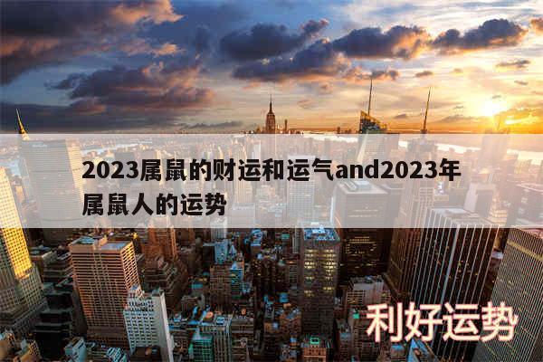 2024属鼠的财运和运气and2024年属鼠人的运势