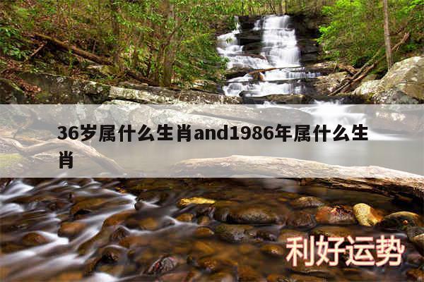 36岁属什么生肖and1986年属什么生肖