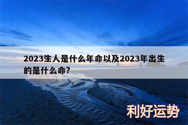 2024生人是什么年命以及2024年出生的是什么命?