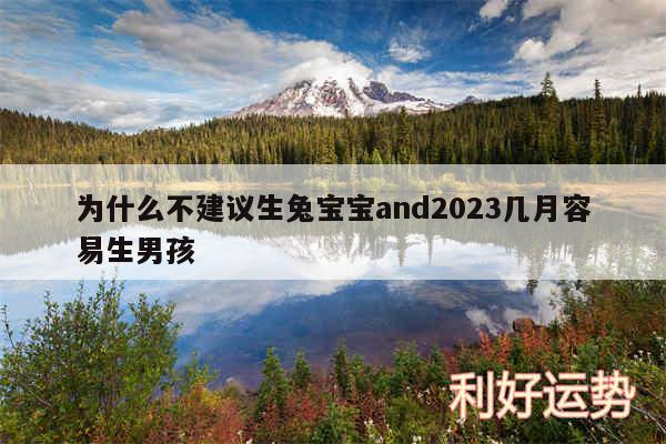 为什么不建议生兔宝宝and2024几月容易生男孩